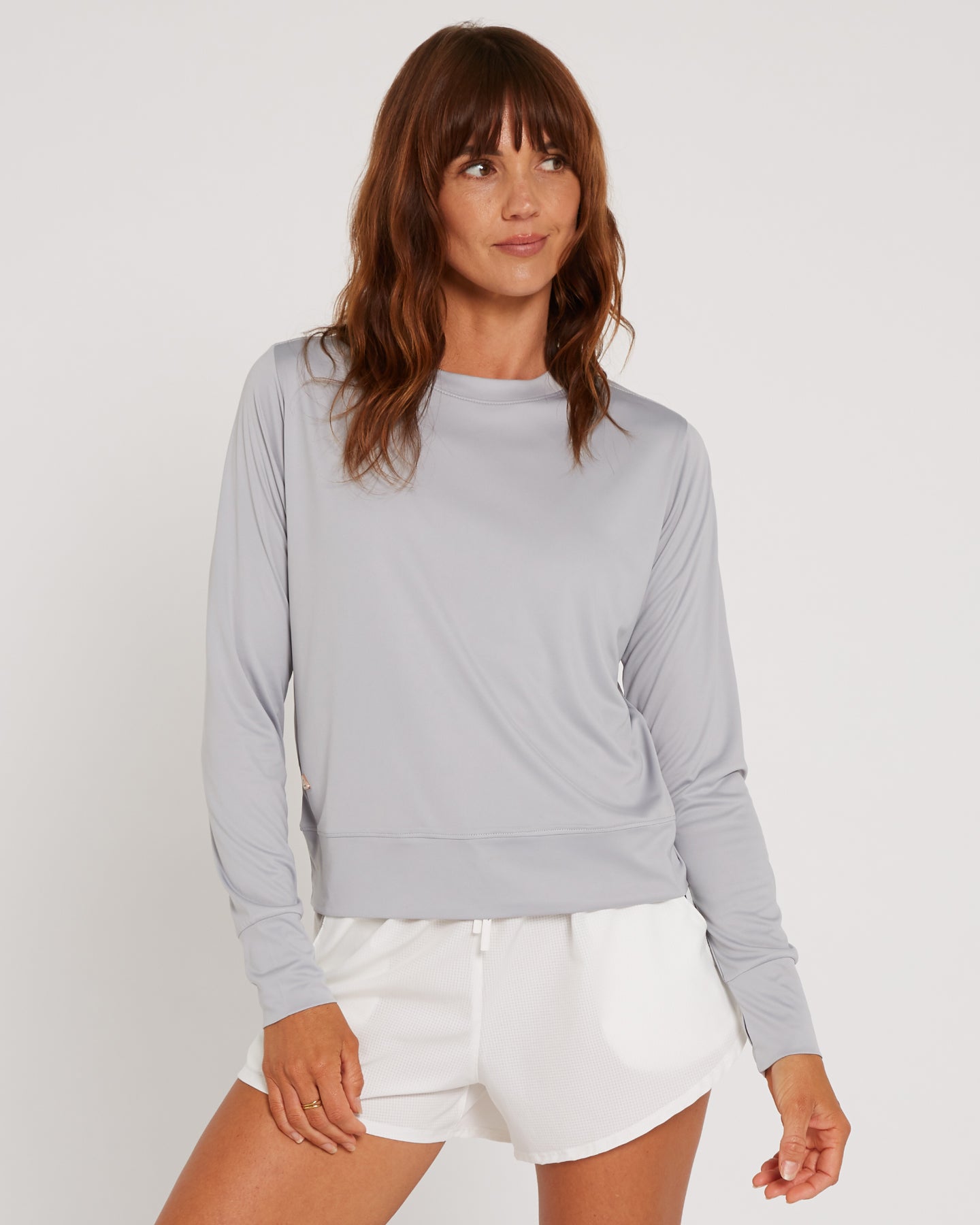 Follow Elara Sun Tee L/S - Light Grey 4