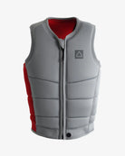 Follow Corp Impact Vest - Light Grey/Red