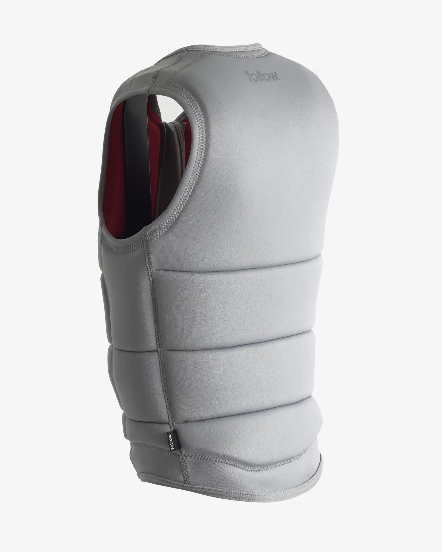 Follow Corp Impact Vest - Light Grey/Red 3