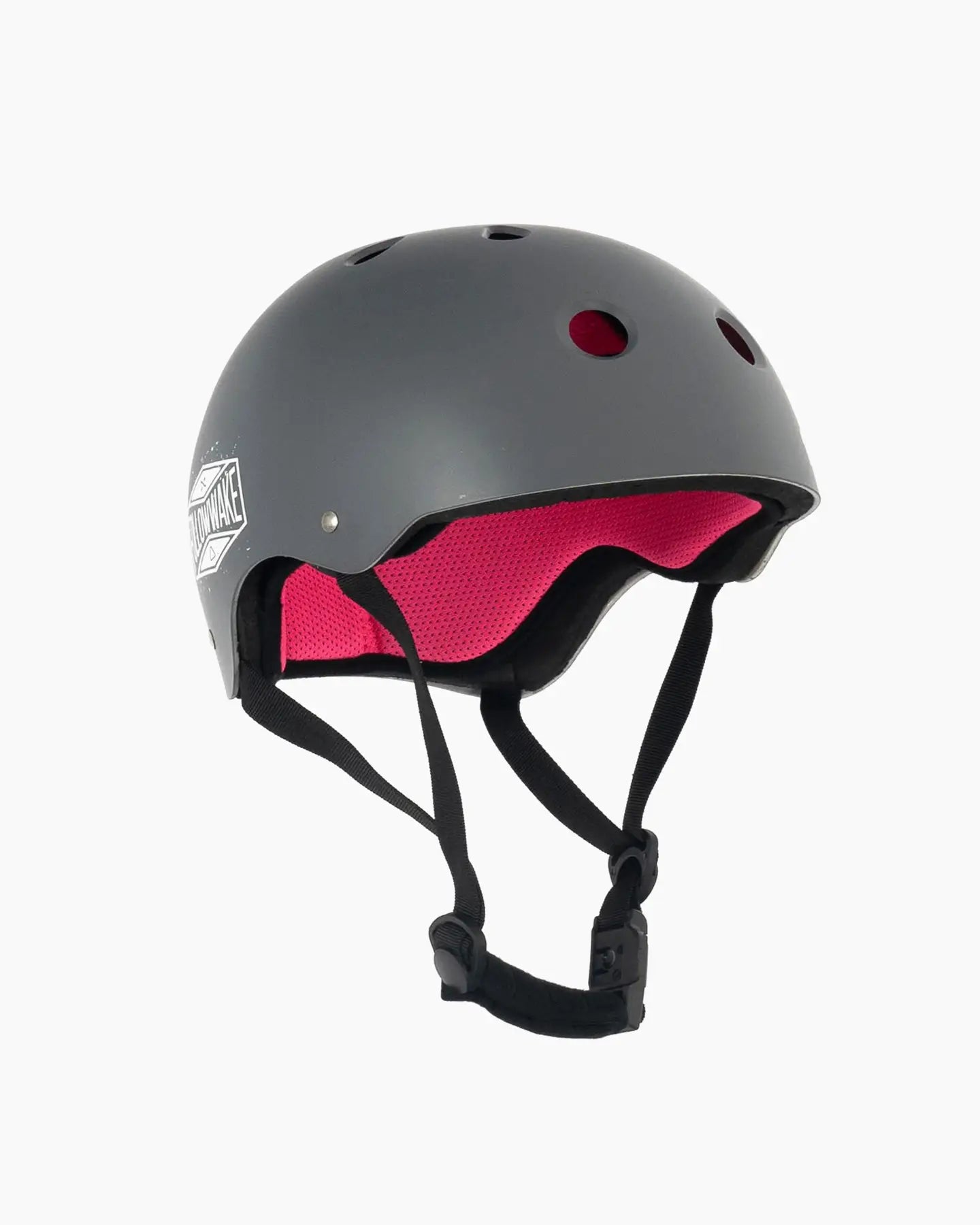Follow Pro Helmet - Charcoal/Pink front
