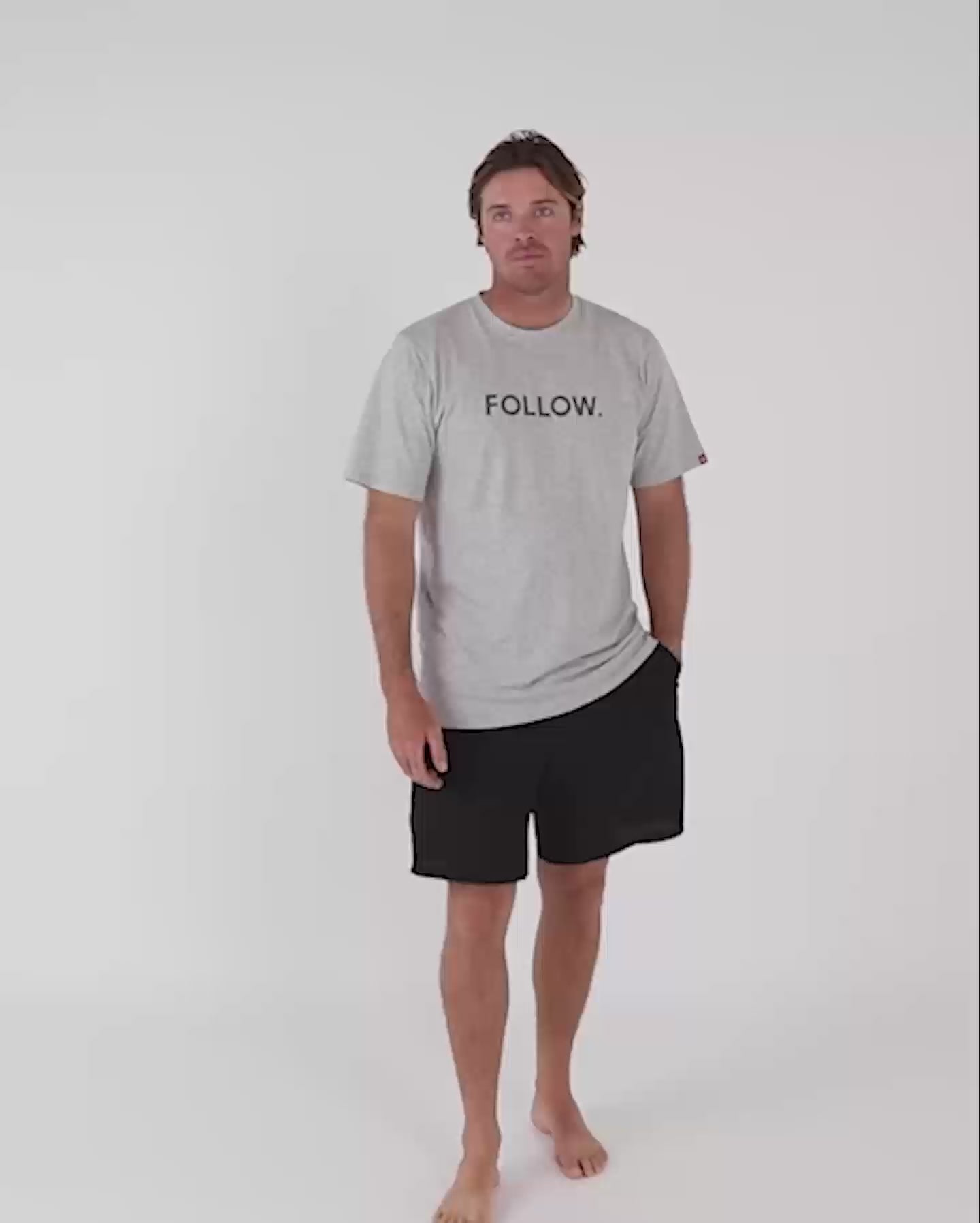 Follow Logo Tee - Grey Heather – Follow USA