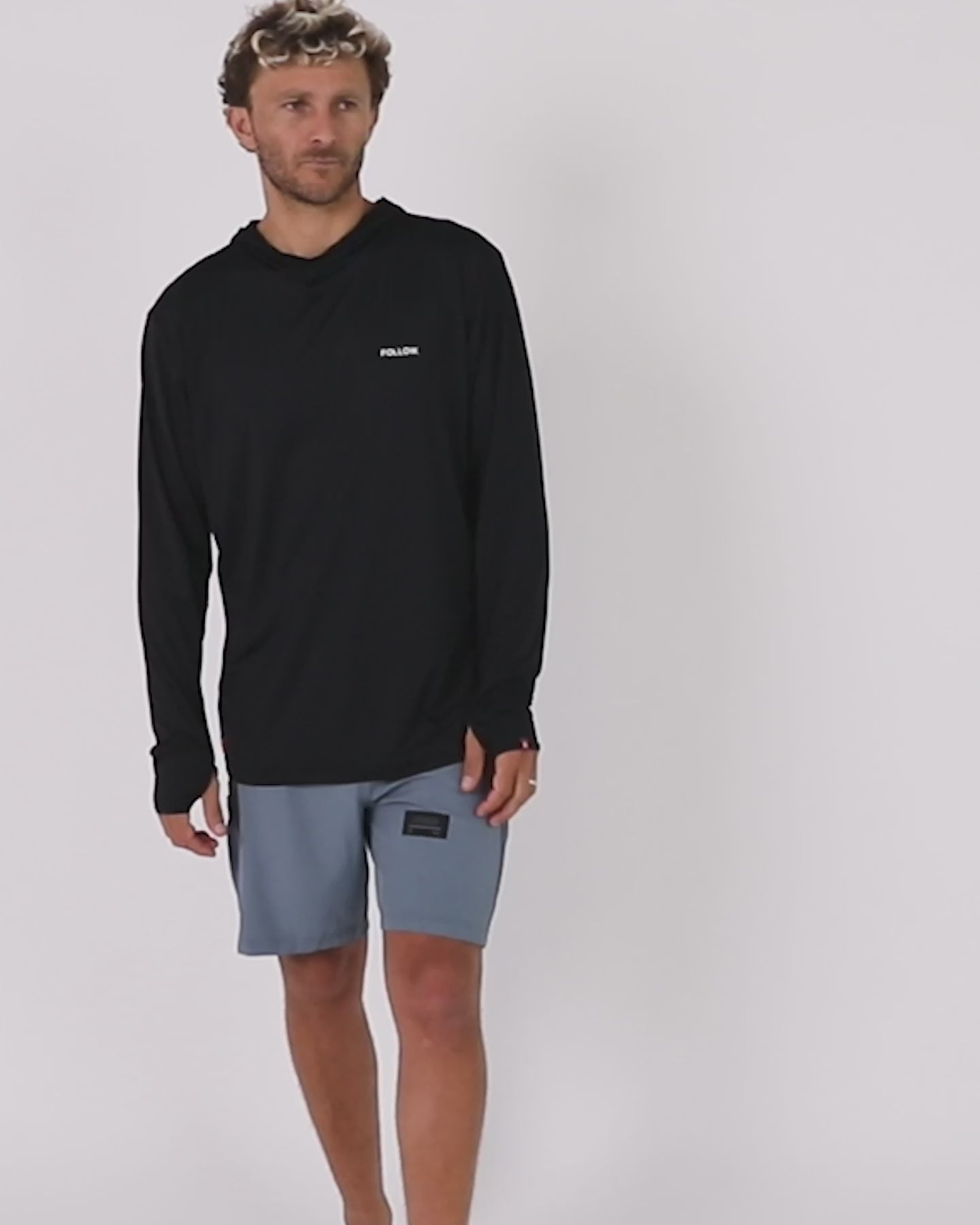 Follow Water Hood L/S - Black – Follow USA